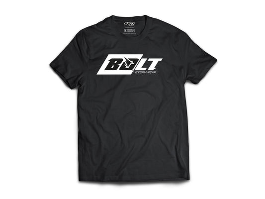 T-Shirt mit Box-Logo, Schwarz