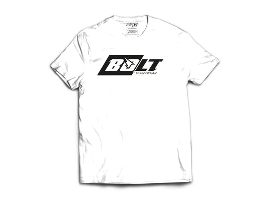 T-Shirt mit Box-Logo Weiß